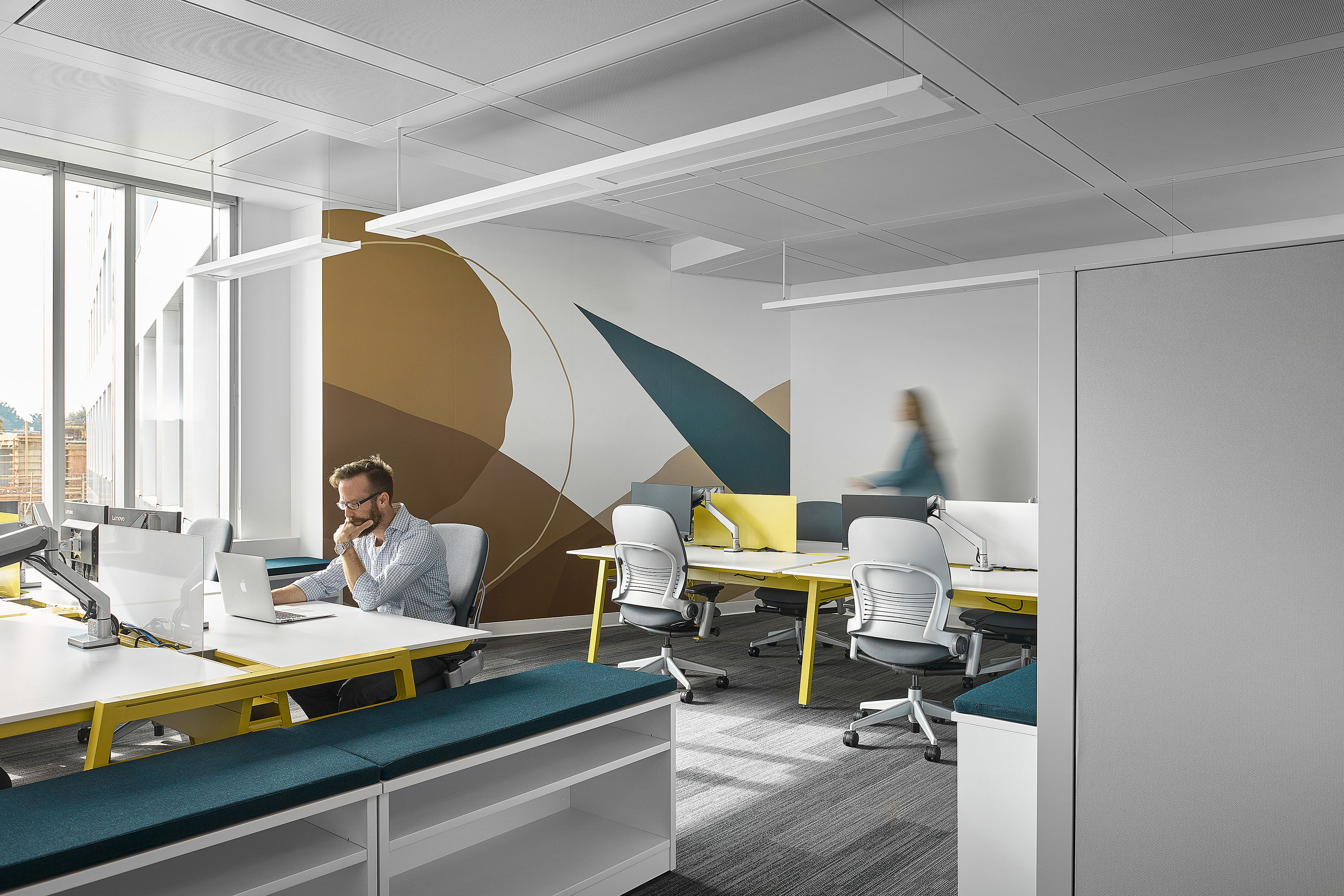 Workplace interior photography for Sharespace Offices by Kasian Design by Joshua Lawrence Studios
